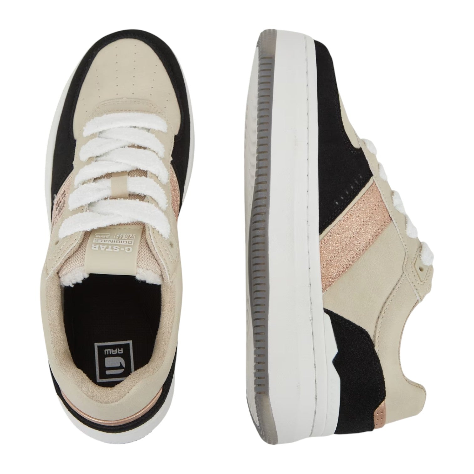 G Star Womens Eve Met Sneakers - Sand/Black