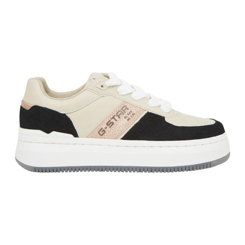 G Star Womens Eve Met Sneakers - Sand/Black