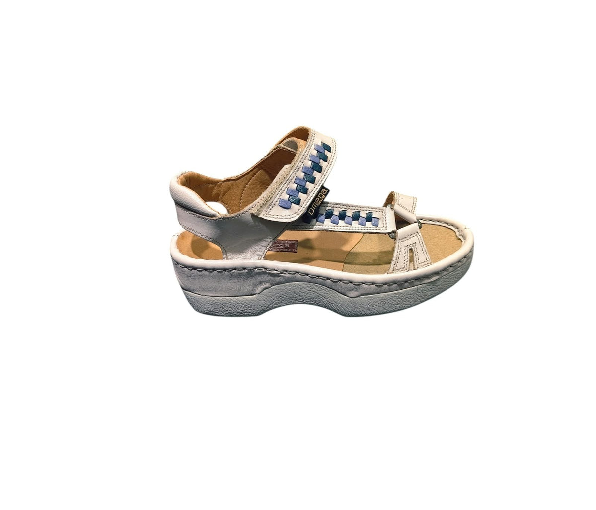 Omega Sandals S-Saddle Cream/Denim