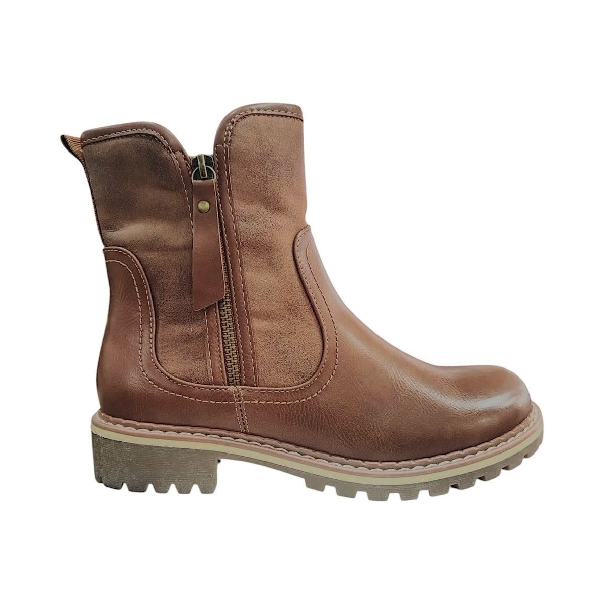 Hush Puppie Ladies Boot Soft Karinda Lt Brown