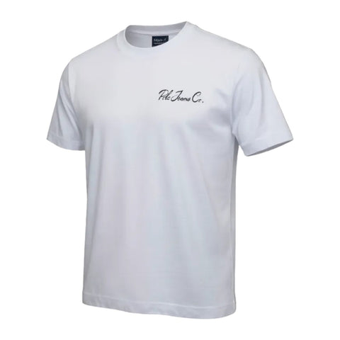 Polo T-Shirt Pjc Cursive Logo White