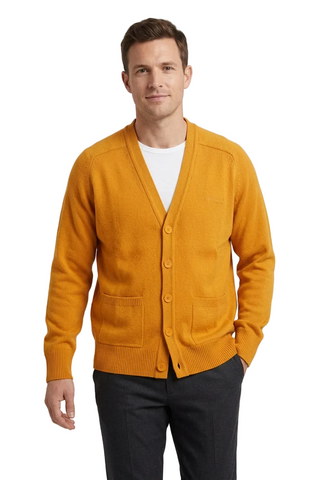 Pringle Cardigan James Corn Gold