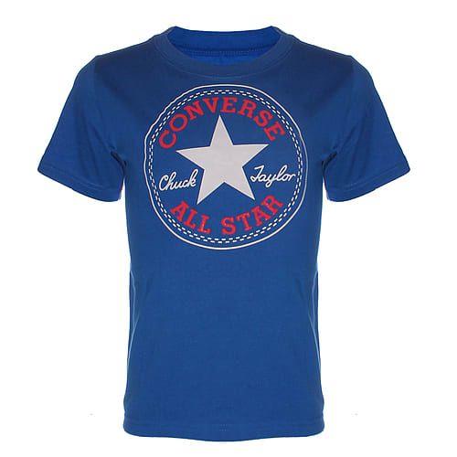 Converse All Stars Boys T-Shirt Chuck Patch Sapphire Blue