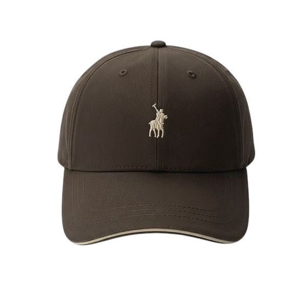 Polo Cap 6 Panel Structured Dark Brown
