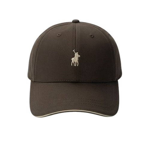 Polo Cap 6 Panel Structured Dark Brown