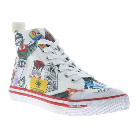 Diesel S-Athos Mid Ladies Sneakers | Print White