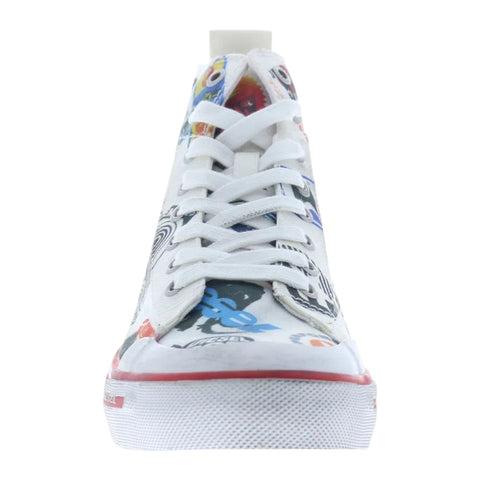 Diesel S-Athos Mid Ladies Sneakers | Print White