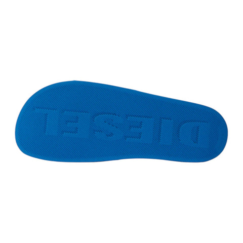 Diesel Sa-Swim-Rubber Pool Slides D Logo | Blue