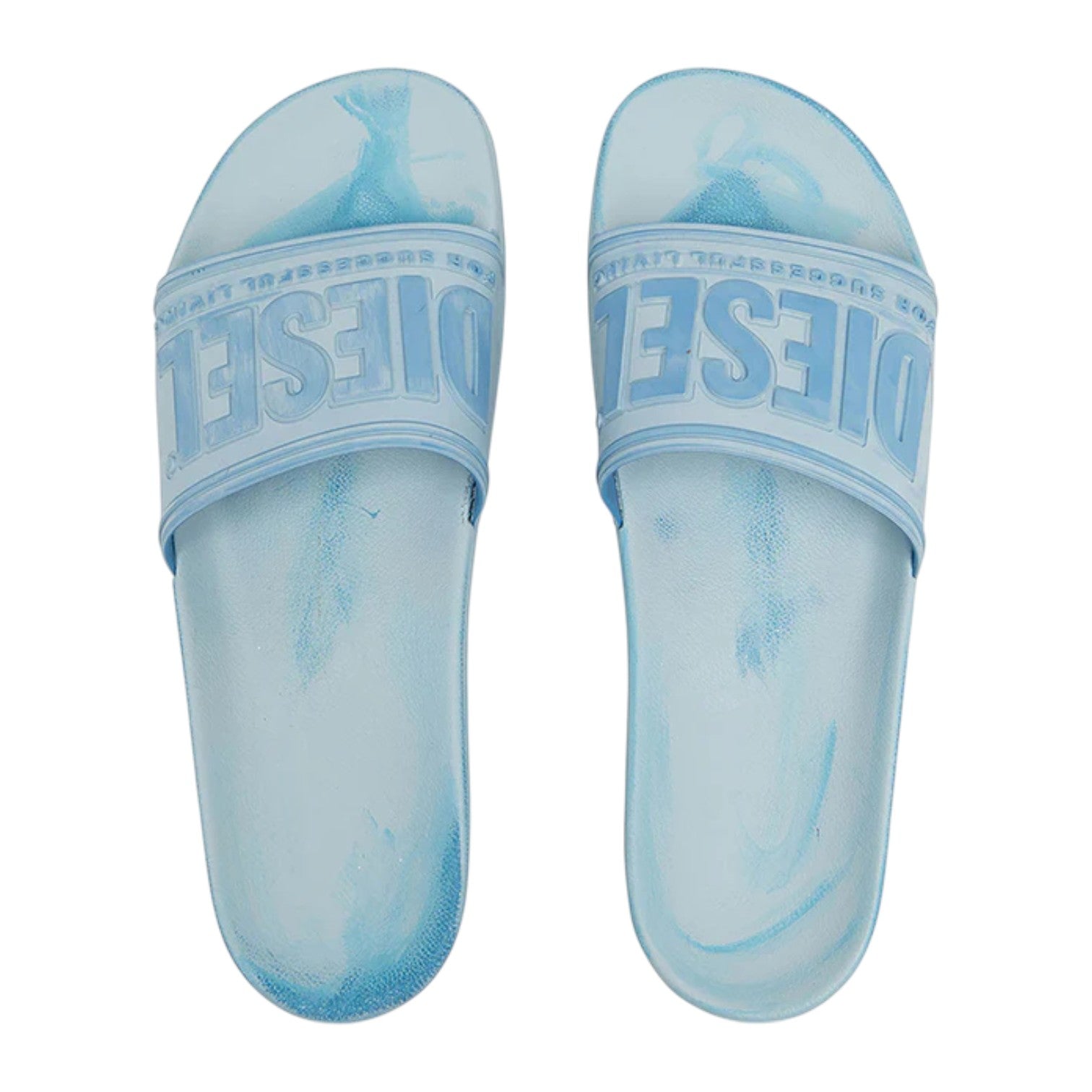 Diesel SA-Mayemi CC Men’s Sandals – Ice Flow Cendre Blue Slide Sandals