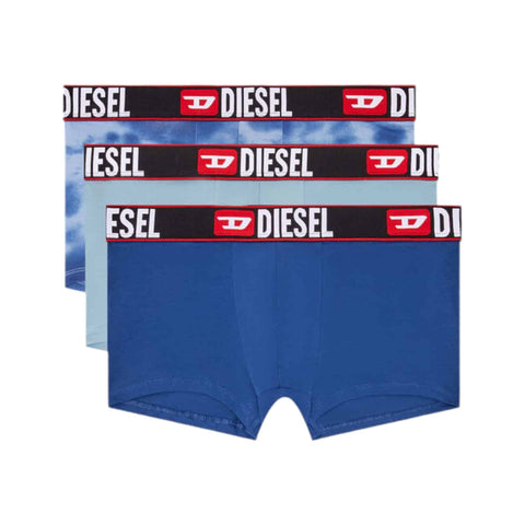 Diesel Underwear Damien 3 Pack Boxer Shorts Blue