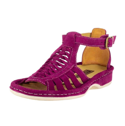 Omega Sandal Fassie Suede Cerise Pink