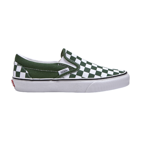 Vans Classic Slip-On Checkerboard Green