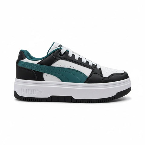 Puma Sneakers Women Rebound Femme Low Black-Emerald-Ice-White