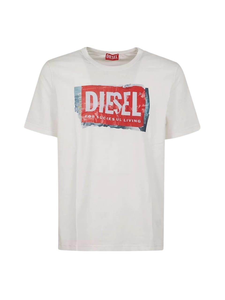 Diesel T-Shirt T-Adjust Q6 Cream