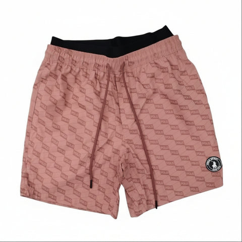 Polo Shorts Sport Monogram Beach Pink