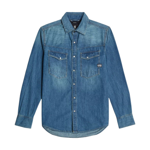 Gstar Shirt L/S Dakota Slim Faded Denim