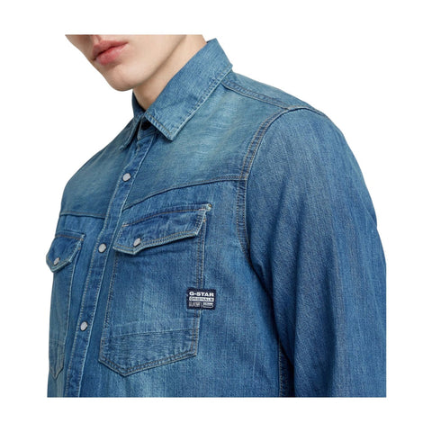 Gstar Shirt L/S Dakota Slim Faded Denim