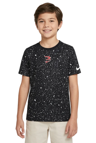 Nike T-Shirt Large Splatter Aop Black