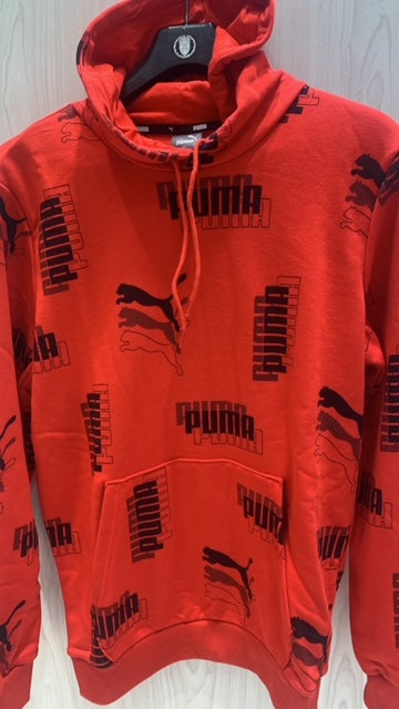 Puma Hoodie Power Aop Red