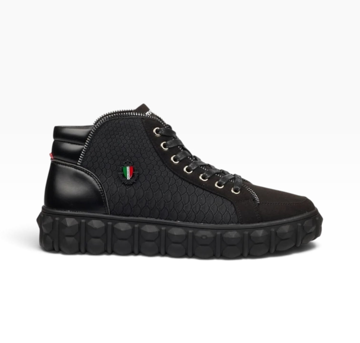 Mazerata Boots Pigalle 15 Suede Print Black