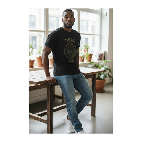 Vialli Lueigi Black Logo T-Shirt