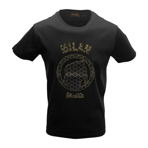 Vialli Lueigi Black Logo T-Shirt