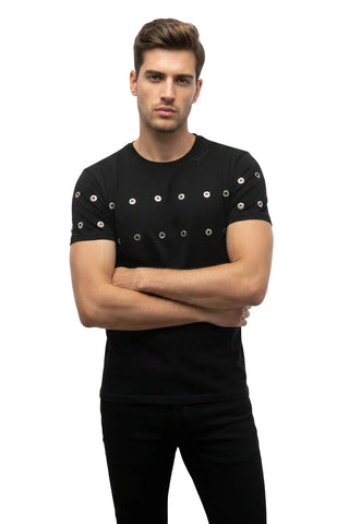 Vialli Exposed T-Shirt Black