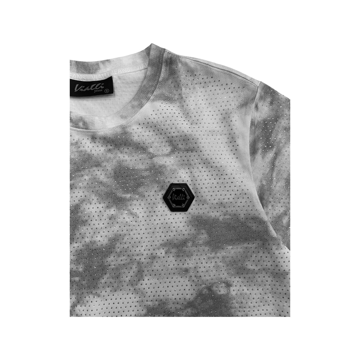 Vialli T Shirt Furno Storm Grey