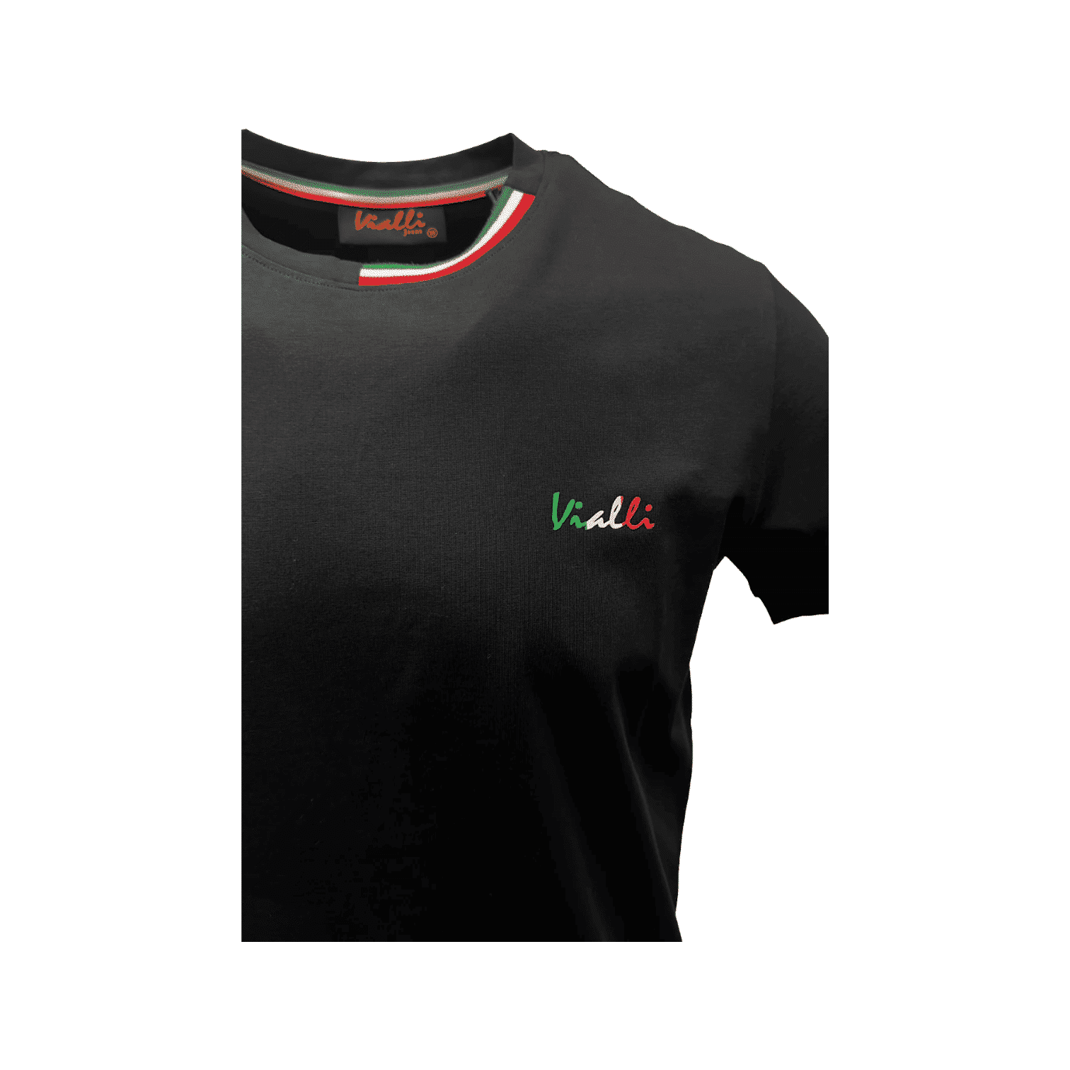 Vialli T Shirt Candy Bold Black