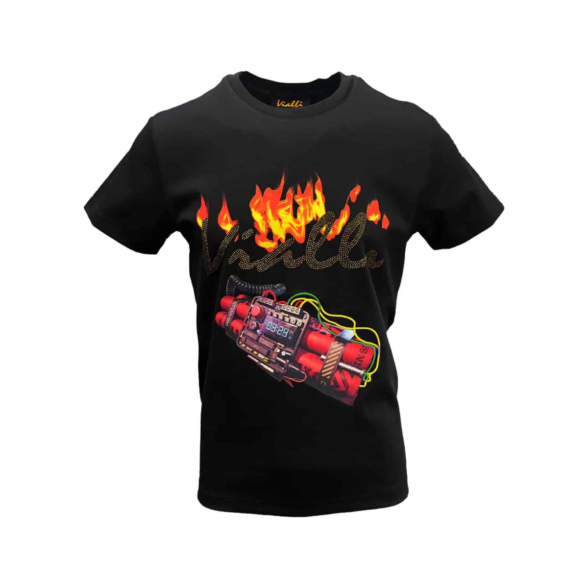 Vialli T Shirt Inflame Bomb Black