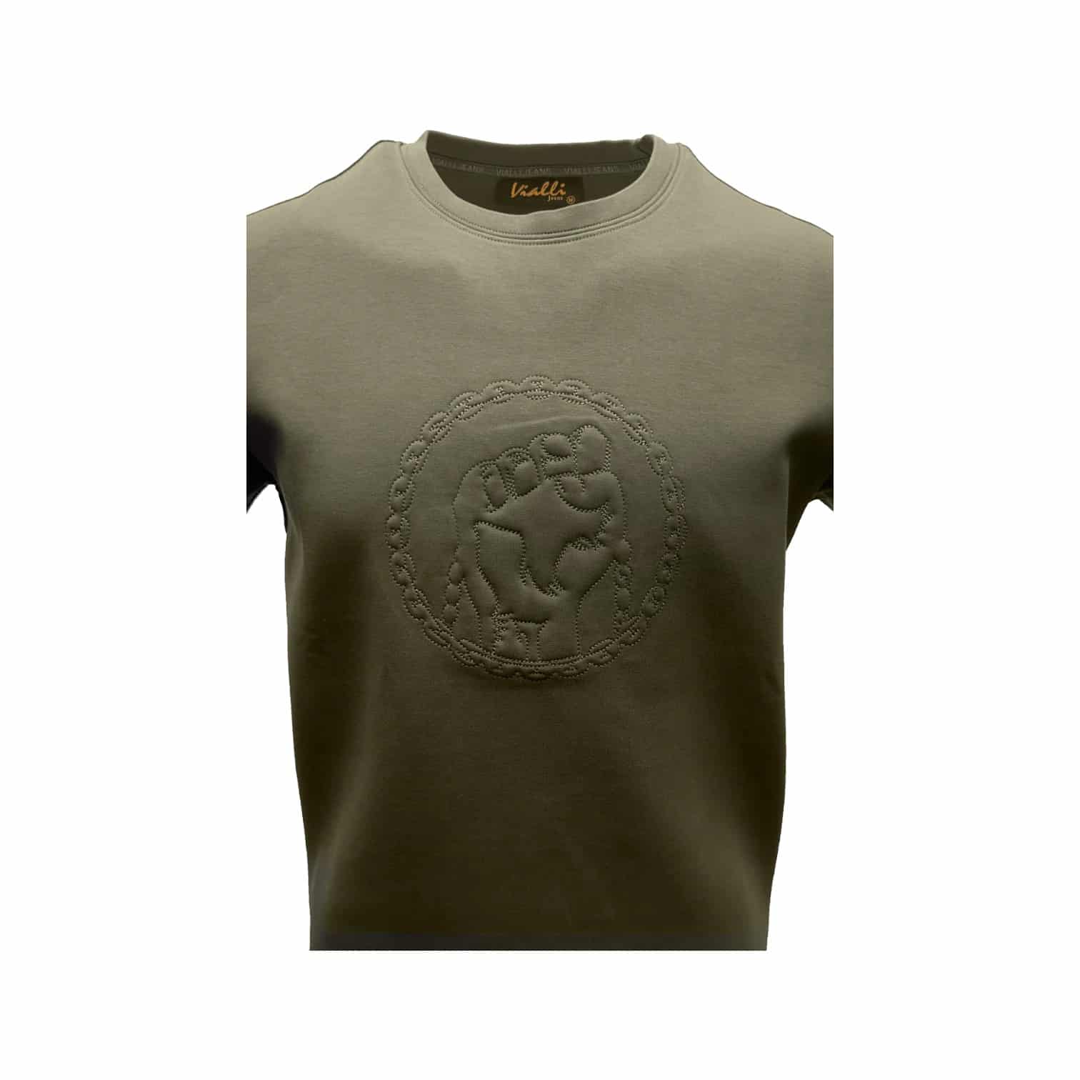 Vialli T Shirt Ingenious Olive
