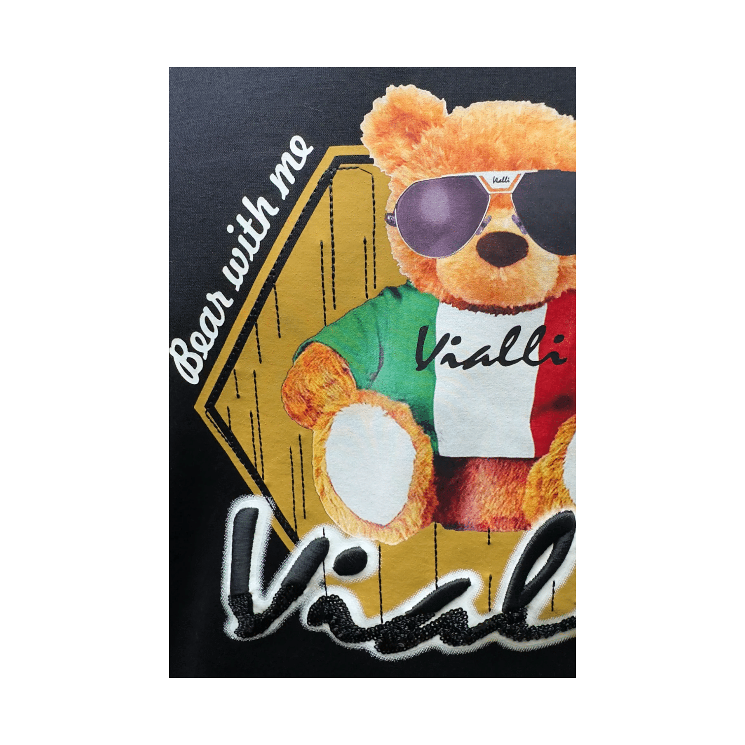 Vialli Tee Jaftar Bold Black