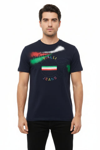 Vialli Jaison T-Shirt Navy