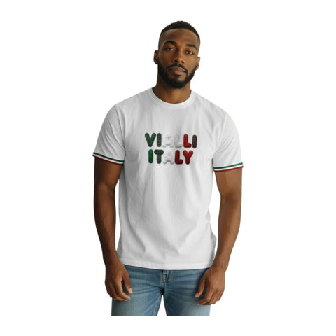 Vialli Kappi T-Shirt in White – Streetwear Graphic Tee