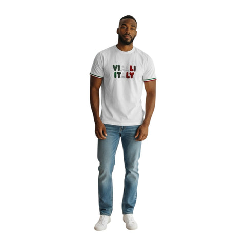 Vialli Kappi T-Shirt in White – Streetwear Graphic Tee