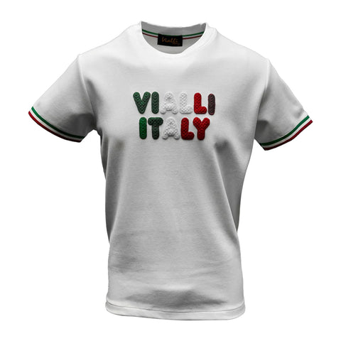 Vialli Kappi T-Shirt in White – Streetwear Graphic Tee