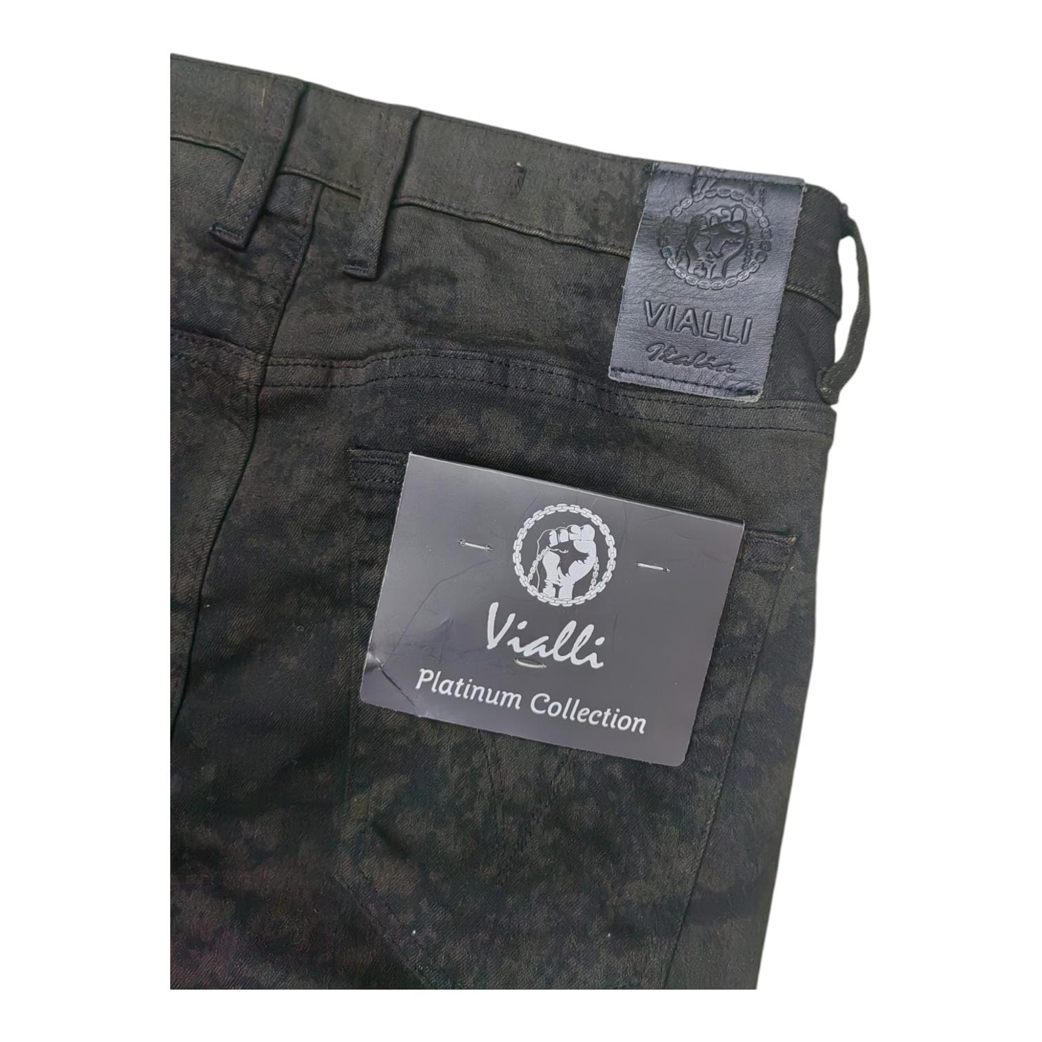 Vialli Jeans Chesnachios  Scheletrico Skinny -Oil Black
