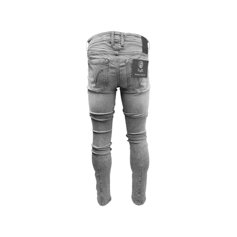 Vialli Scheletrico Distressed Skinny Jeans Icrylica Grey