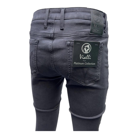 Vialli Jeans Ultra Fit Espangozia Charcoal