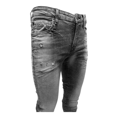 Vialli  Scheletrico Distressed Skinny Jeans Jocavic Grey