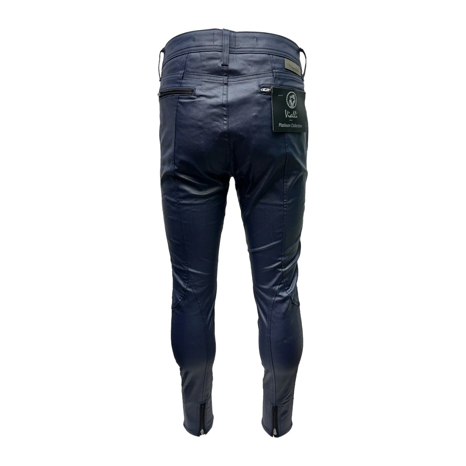 Vialli Luca Wax Ultra-Fit Jeans - Blue