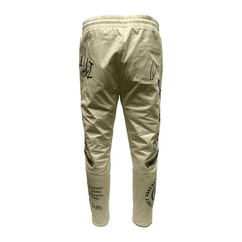 Vialli Kindob Graphic Jeans | Cream – Slim Fit Streetwear Denim