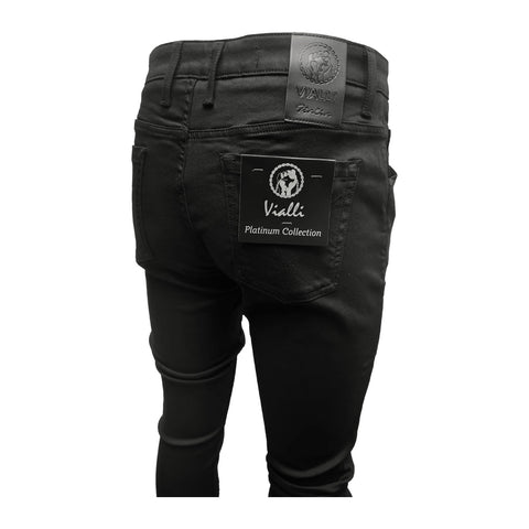 Vialli Jenetta Ultra-Fit Jean – Black | Classic Stretch Denim