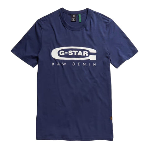 G Star T-Shit Graphic 4 Slim Navy