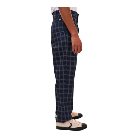 Dickies Quincy Check Trousers – Navy