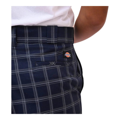 Dickies Quincy Check Trousers – Navy