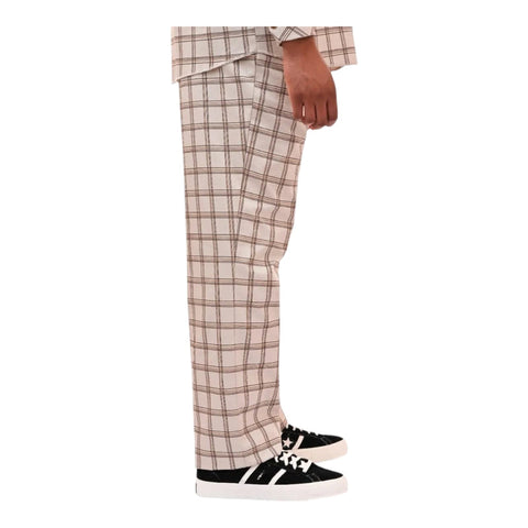 Dickies Quincy Check Trousers – Stone