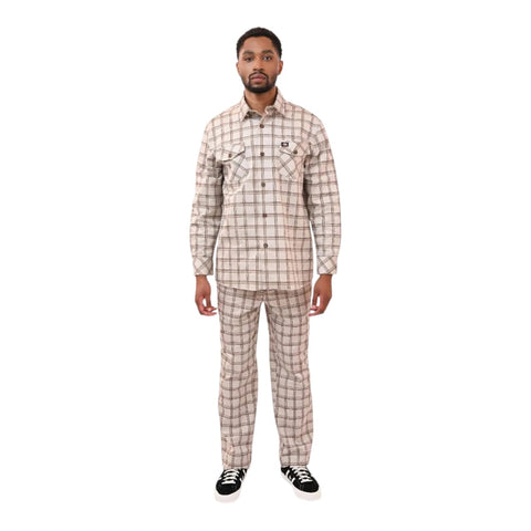 Dickies Quincy Check Trousers – Stone
