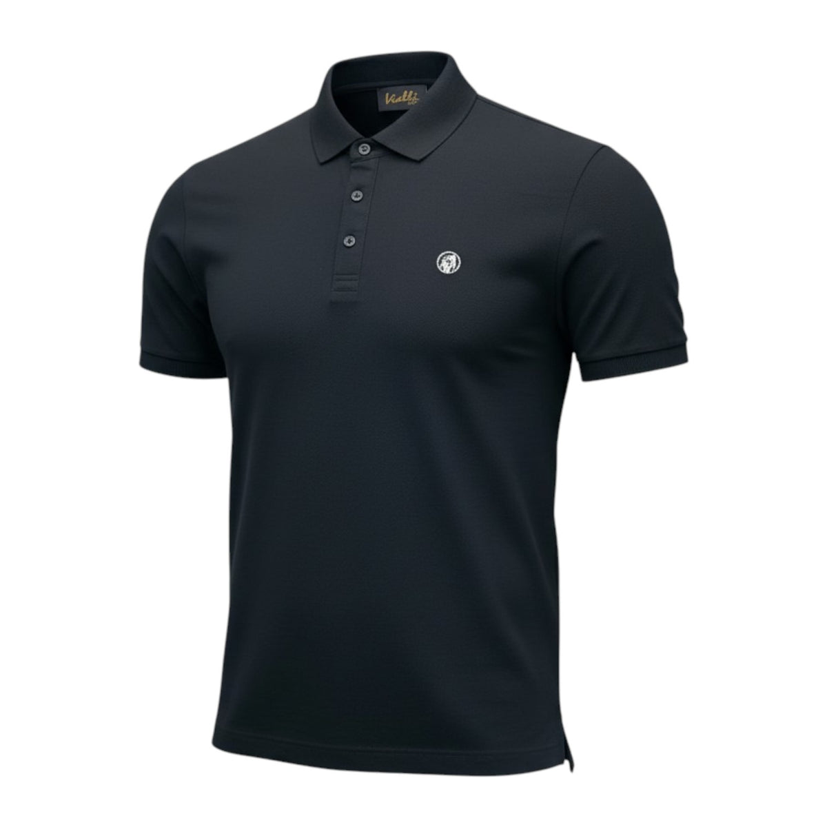 Vialli Lanni Golfer Black Classic Polo Shirt