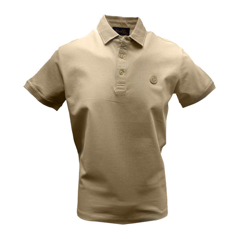 Vialli Lanni Golfer Khaki Classic Polo Shirt